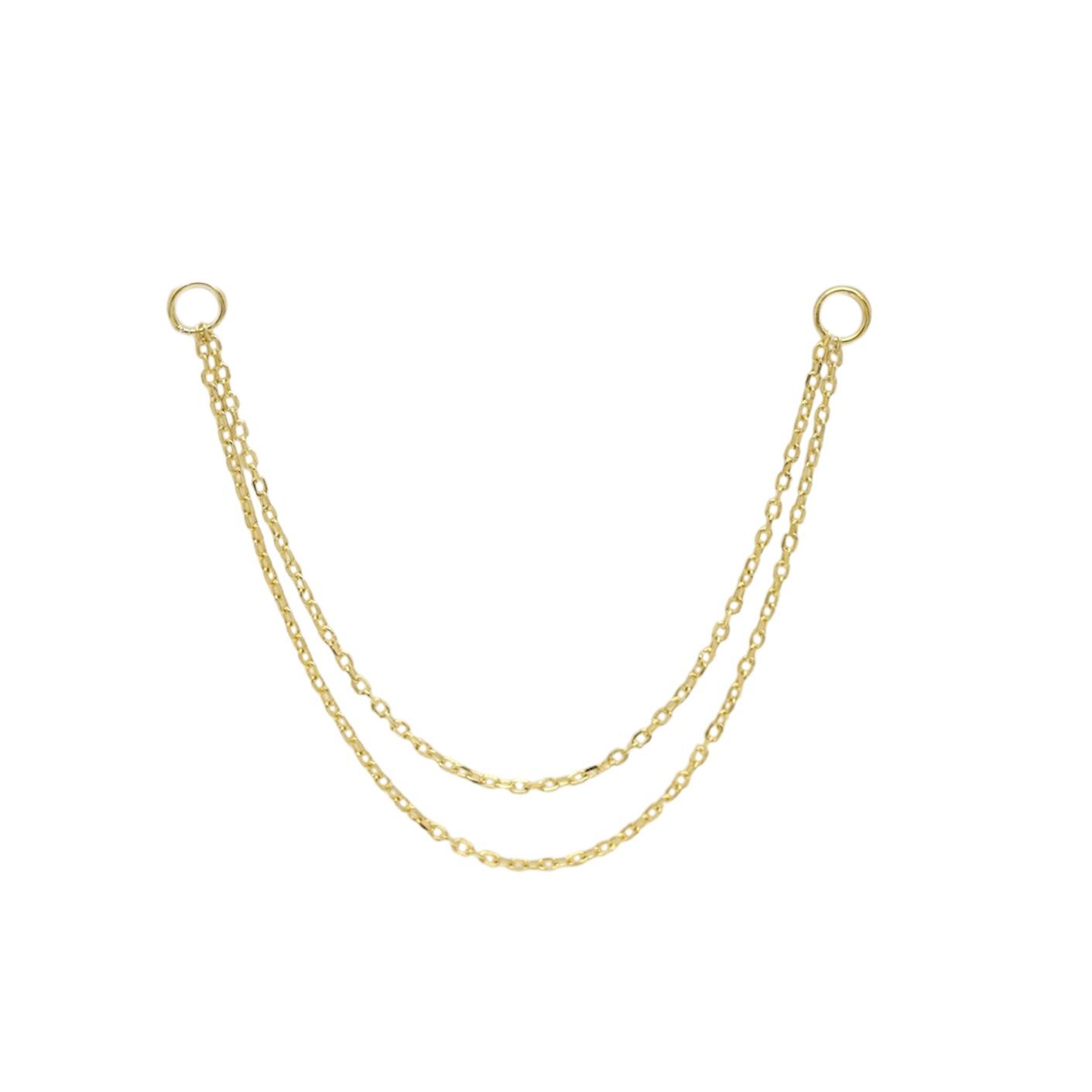 שרשרת כפולה 7.5ס"מ- לונייר
