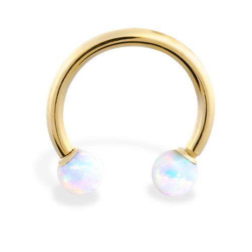 פרסה מתכת רפואית- אופל תכלת