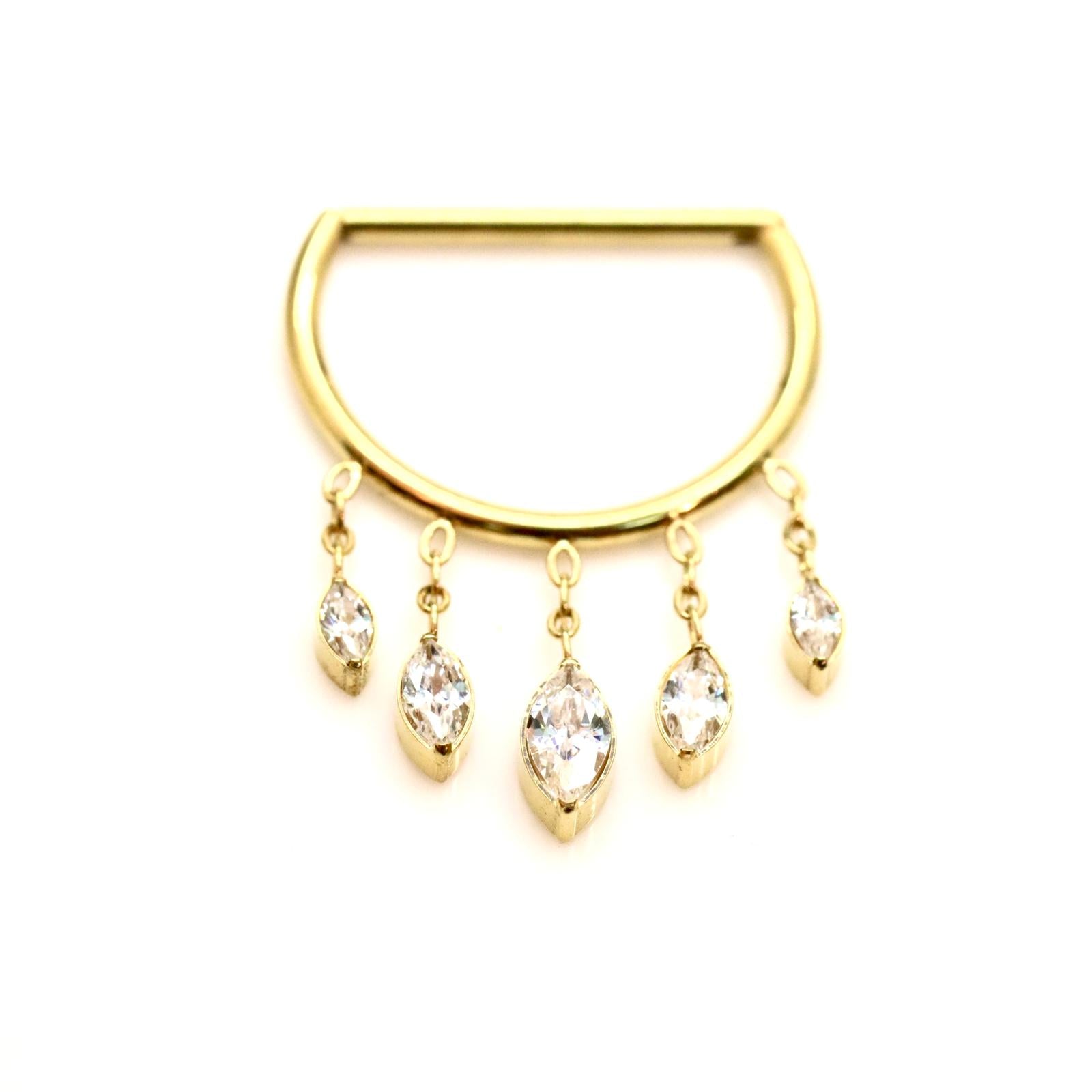 D SHAPE חלק עם צ'ארמים מרקיזות