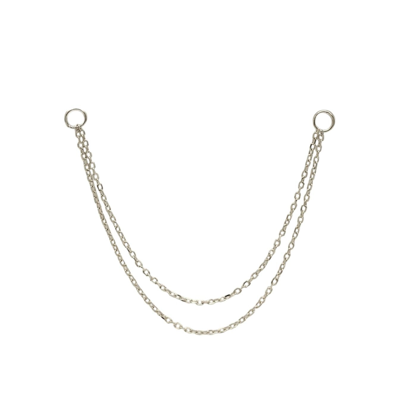 שרשרת כפולה 7.5ס"מ- לונייר