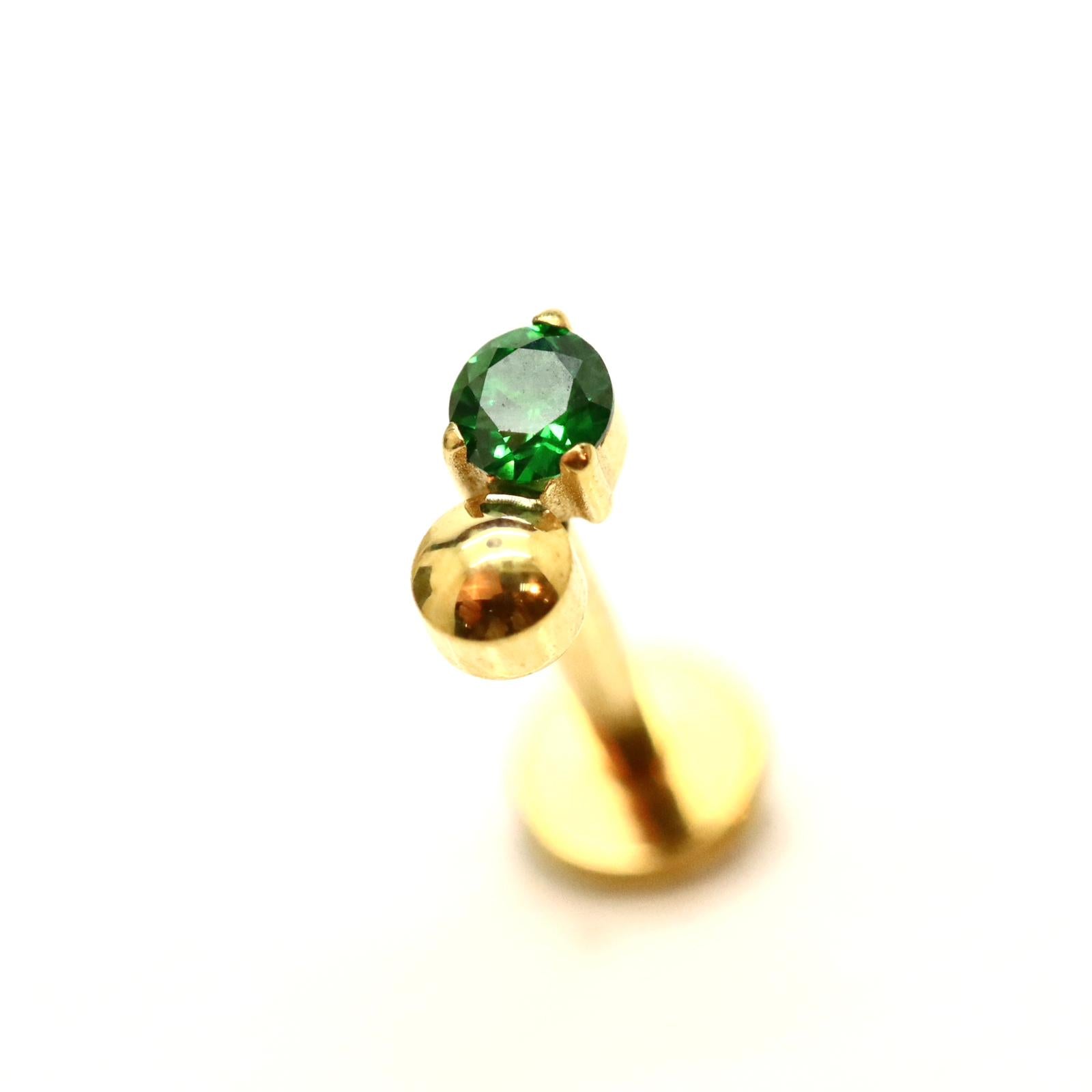 1.2*8 לברט זירקון 2.5ממ ונקודה- ירוק