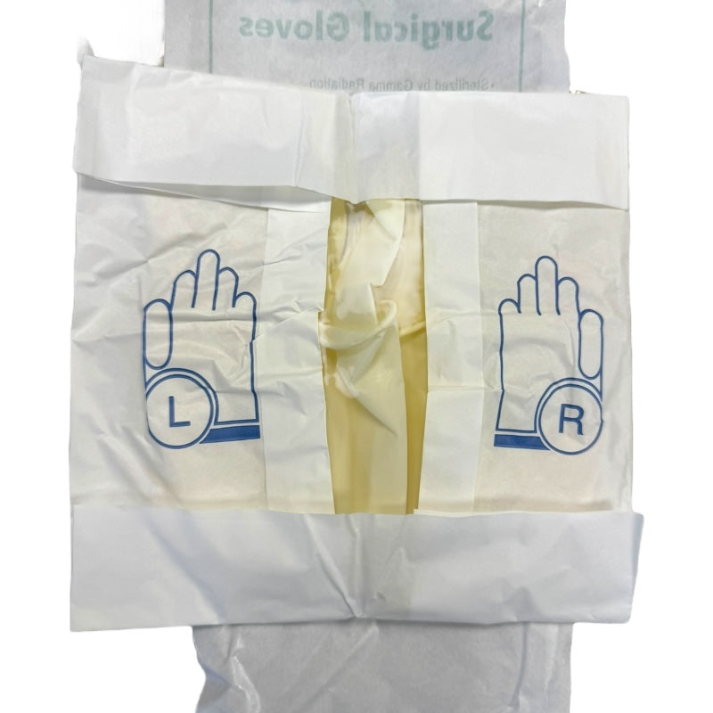 כפפות מנתחים סטריליות מלטקס