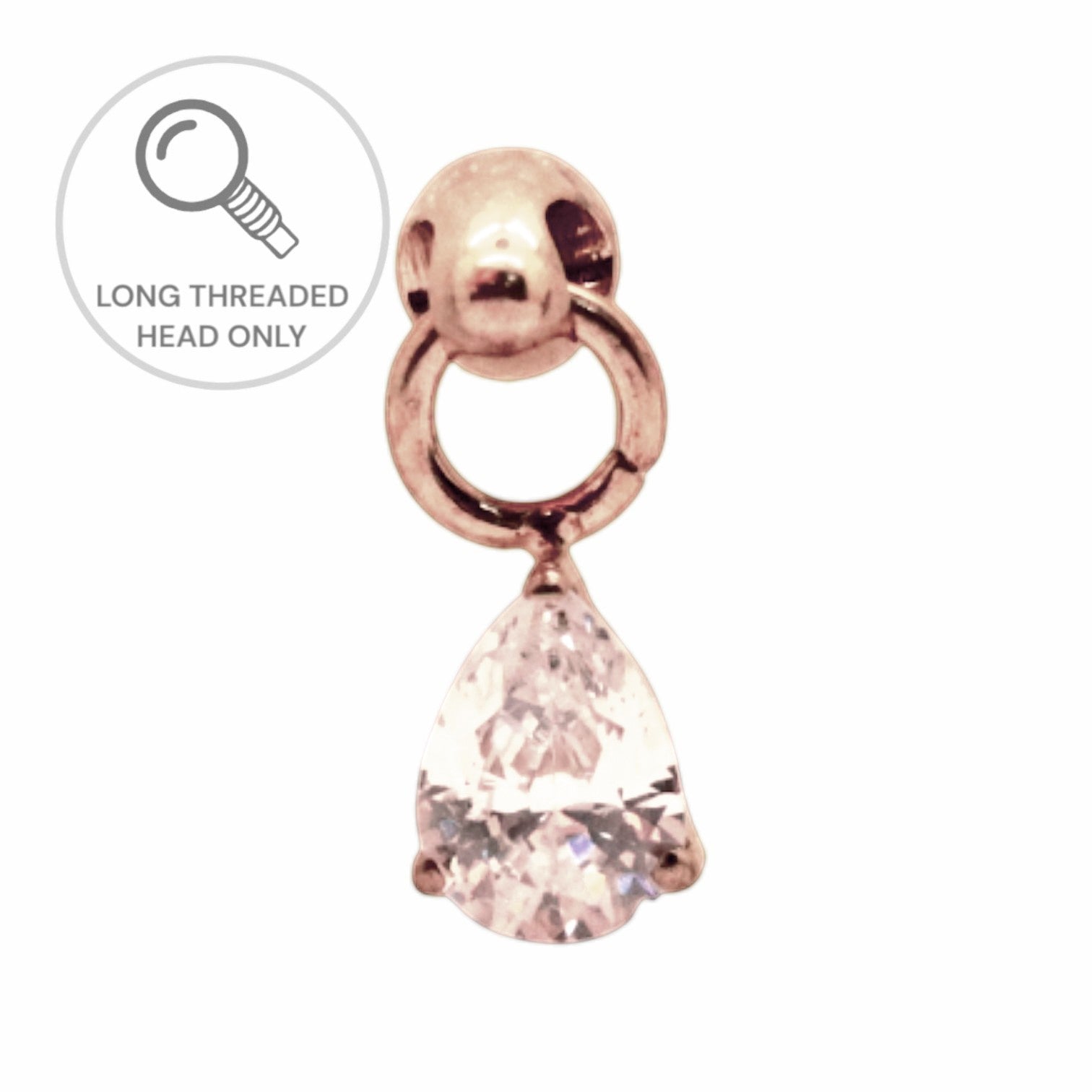 ראש מעוצב- טיפה תלויה 3ממ