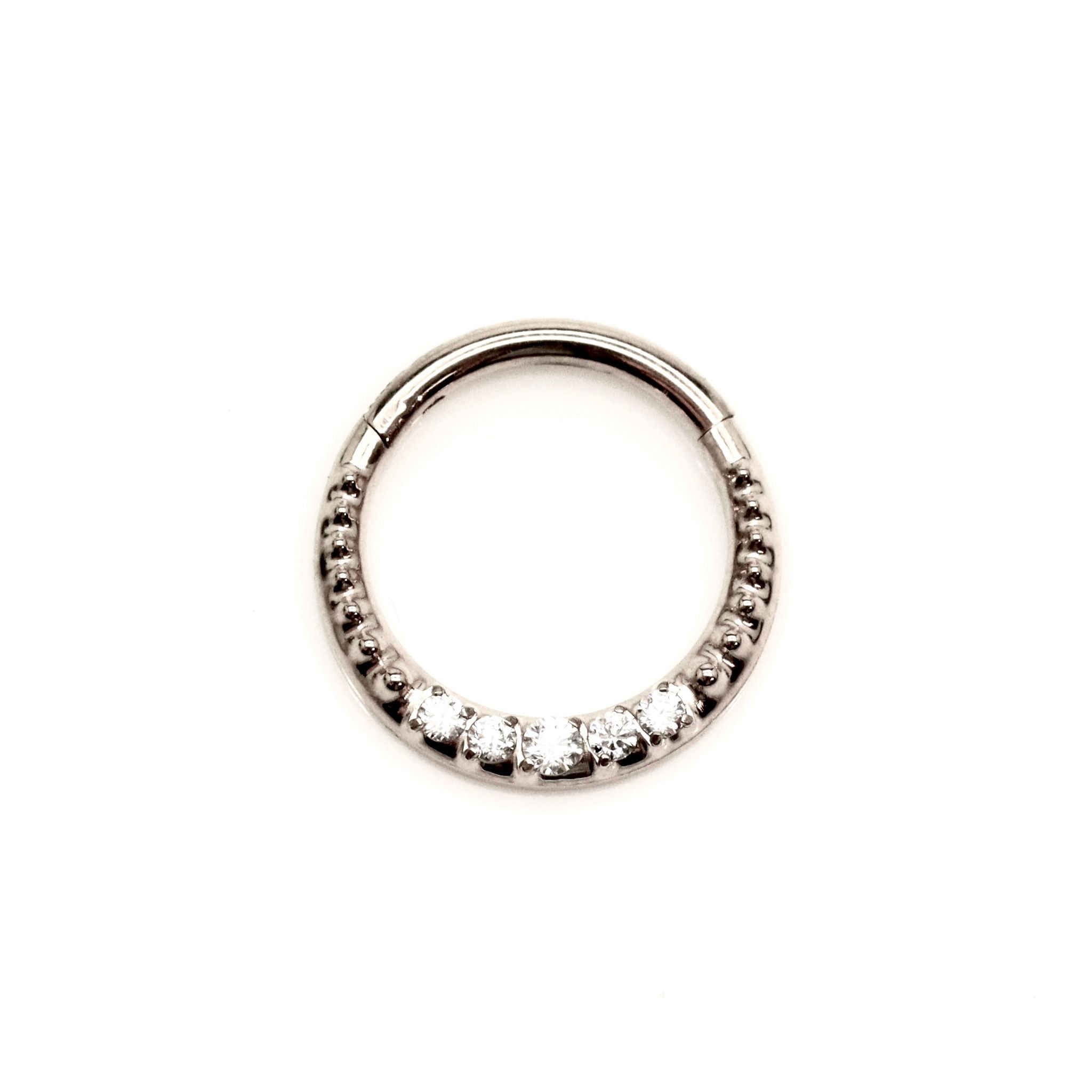 קליקר טיטניום נקודות עדינות וחמישה זירקונים 9*1.2