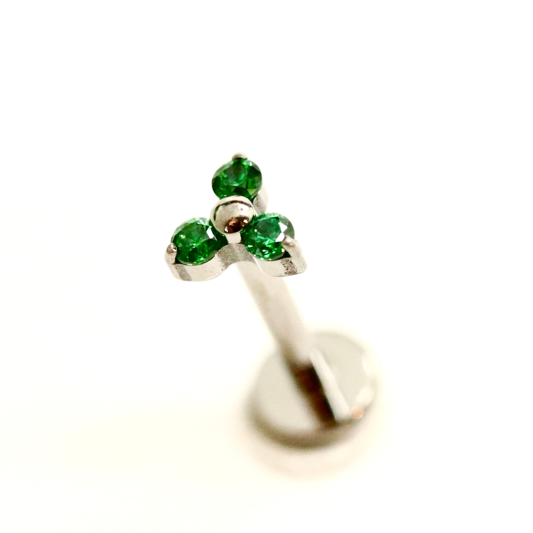 1.2*8  לברט שלושה זירקונים בינוניים במשולש- שלושה צבעים בחבילה (2ממ)