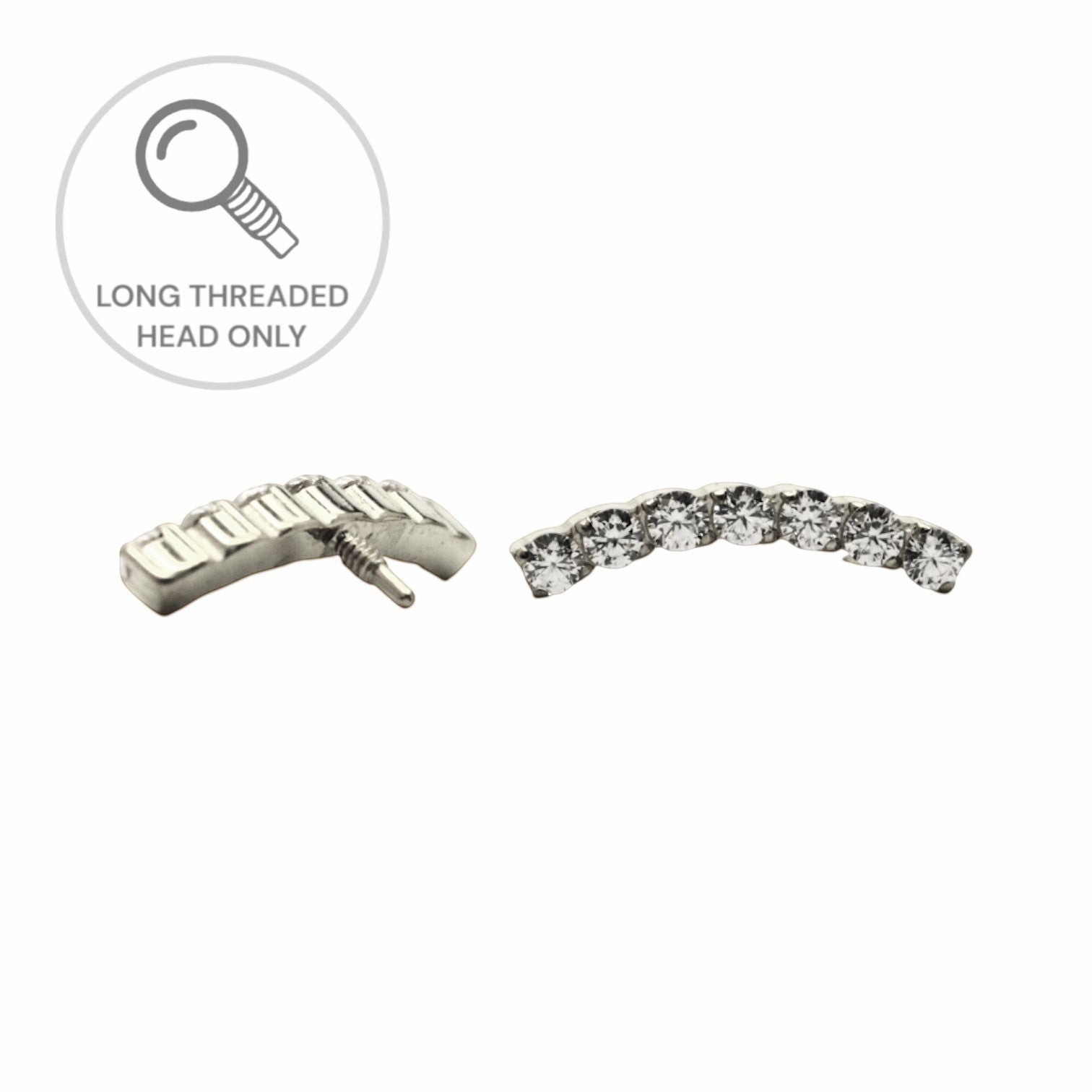 ראש מעוצב- שורת זירקונים- בינוניים