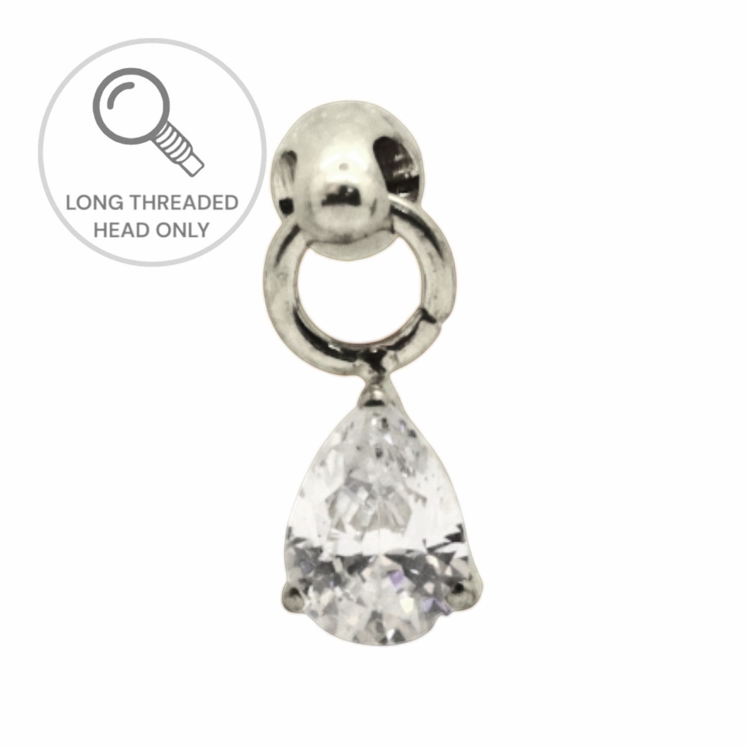 ראש מעוצב- טיפה תלויה 3ממ