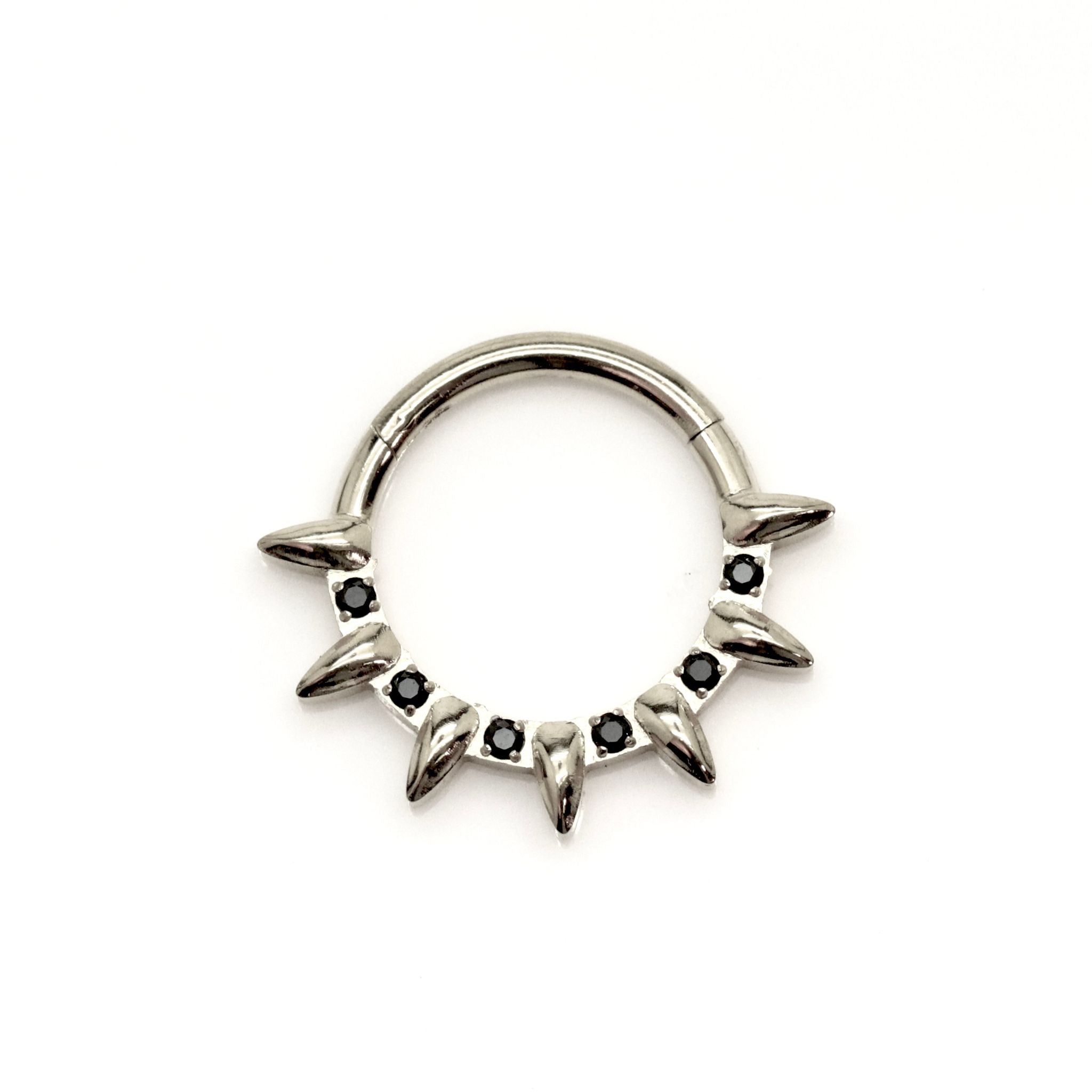 קליקר טיטניום ניטים וזירקונים שחורים 9*1.2