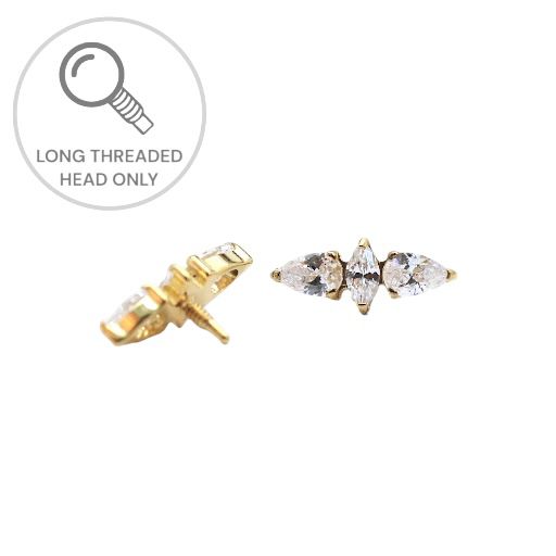 ראש מעוצב-מרקיזה קטנה וטיפה מכל צד