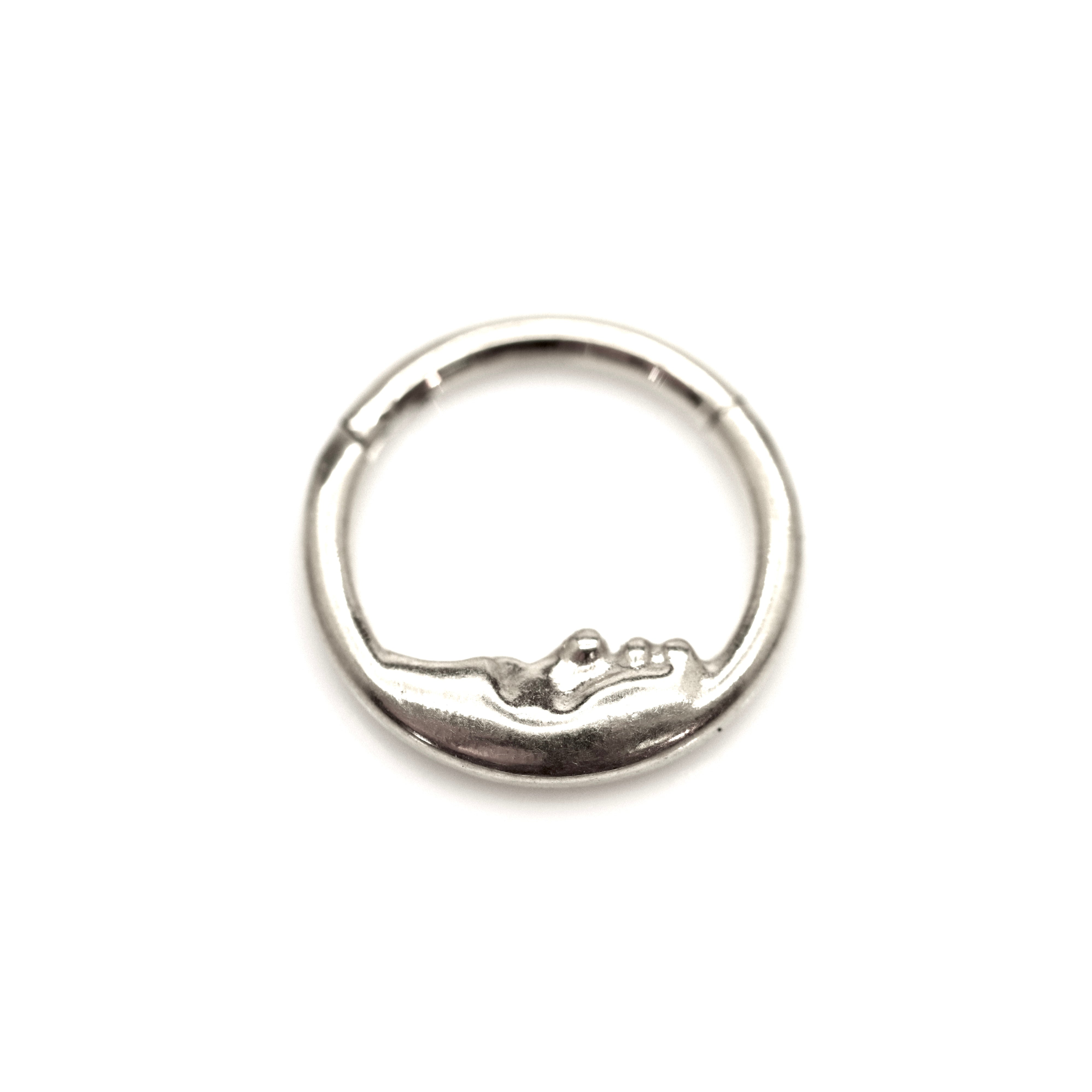 קליקר טיטניום ירח עם פנים 9*1.2