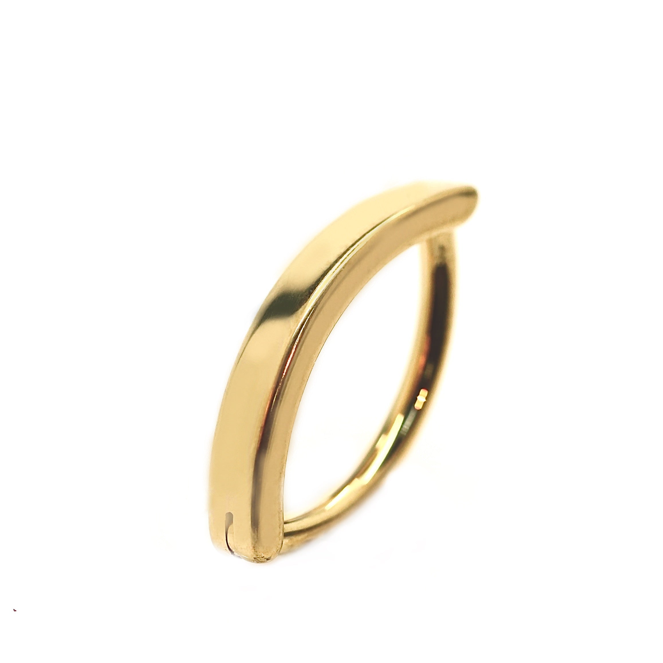 טבור טיטניום קליקר פס חלק