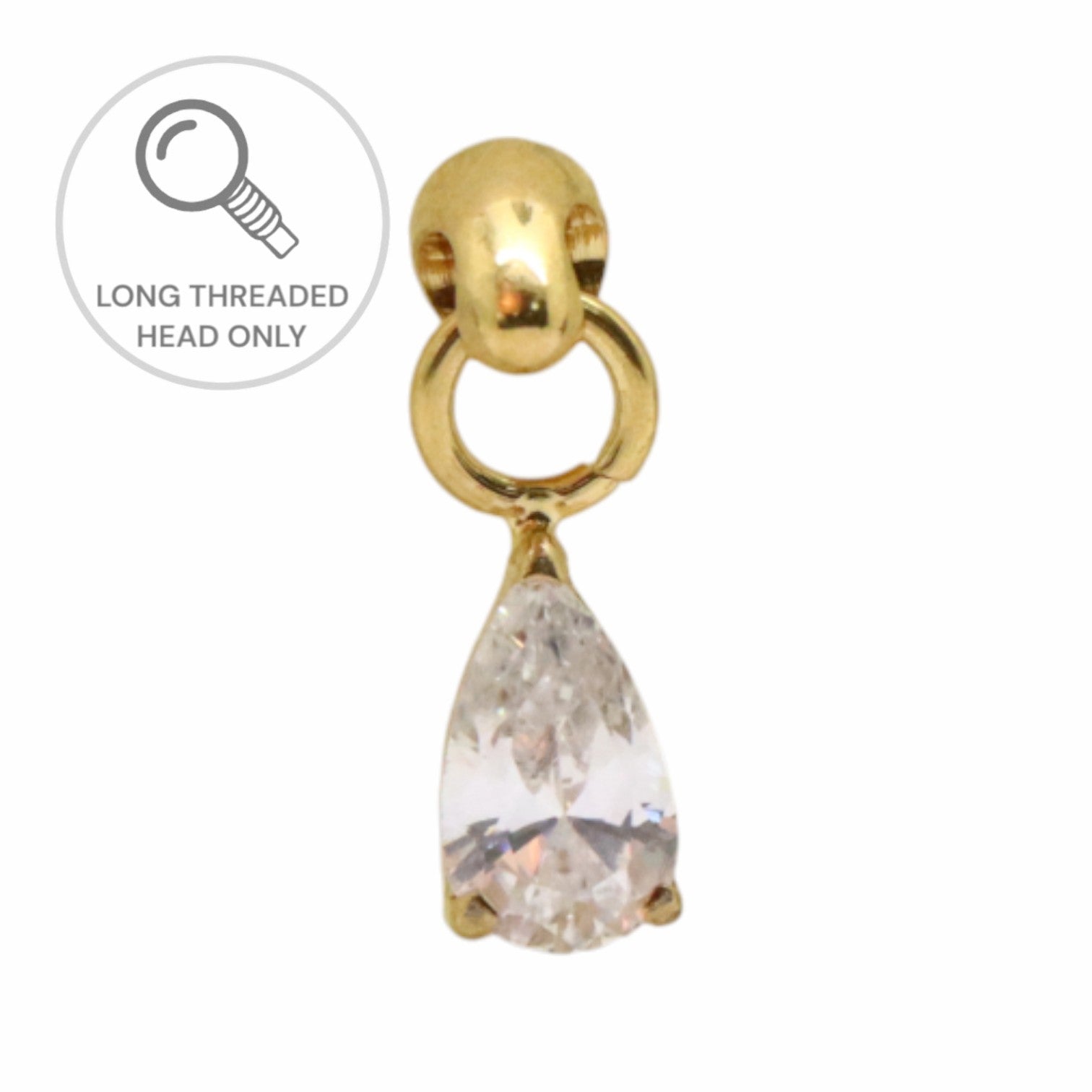 ראש מעוצב- טיפה תלויה 5ממ