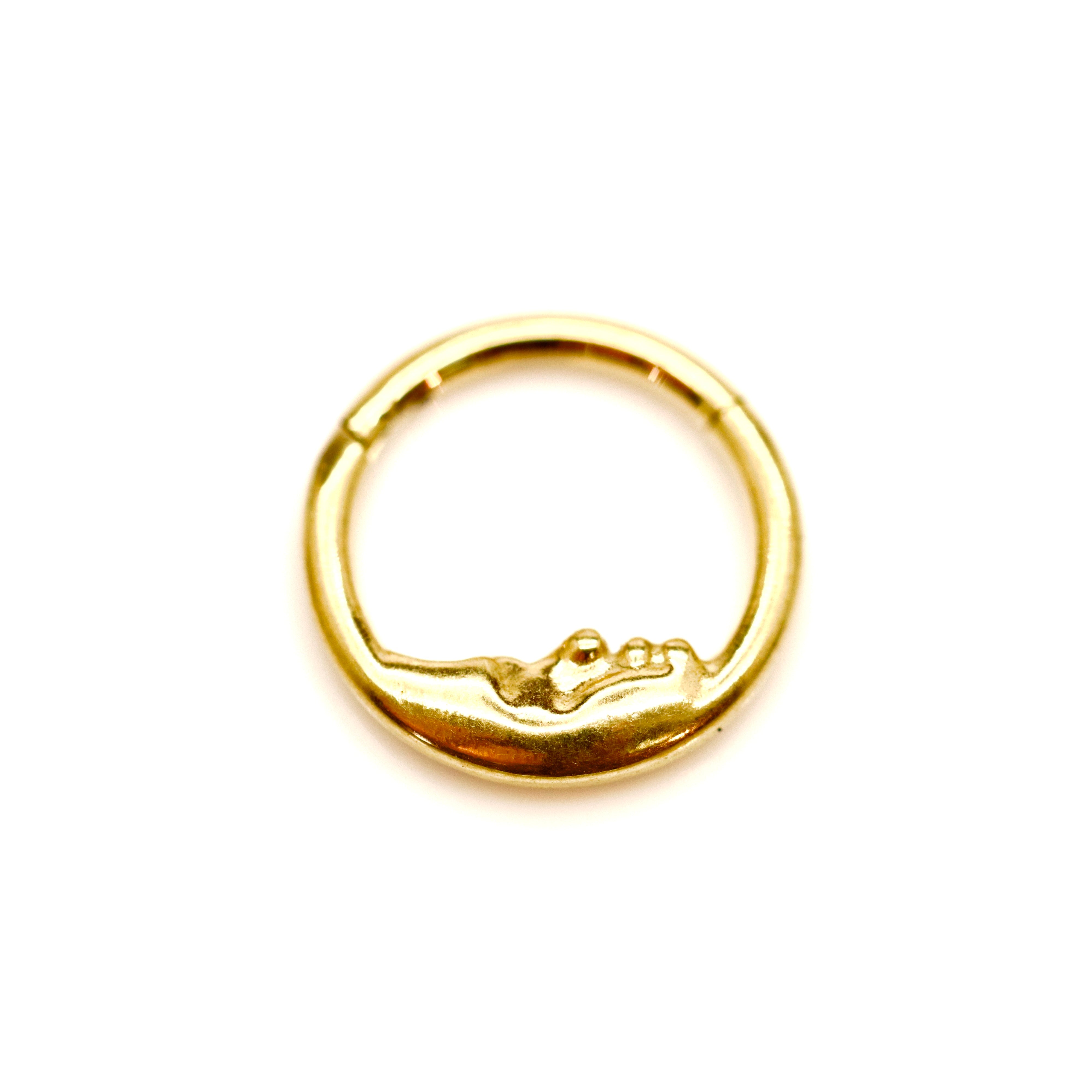 קליקר טיטניום ירח עם פנים 9*1.2