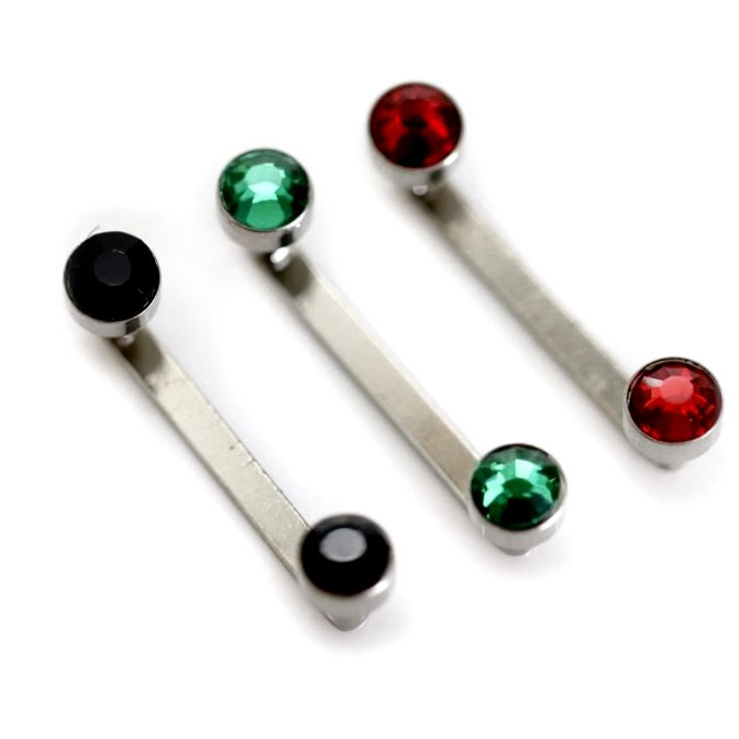 סרפס בר שטוח עם זירקונים בצבע