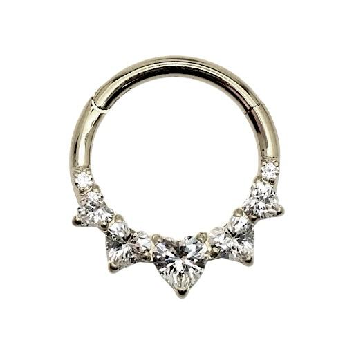 קליקר טיטניום שורת לבבות 1.2*9