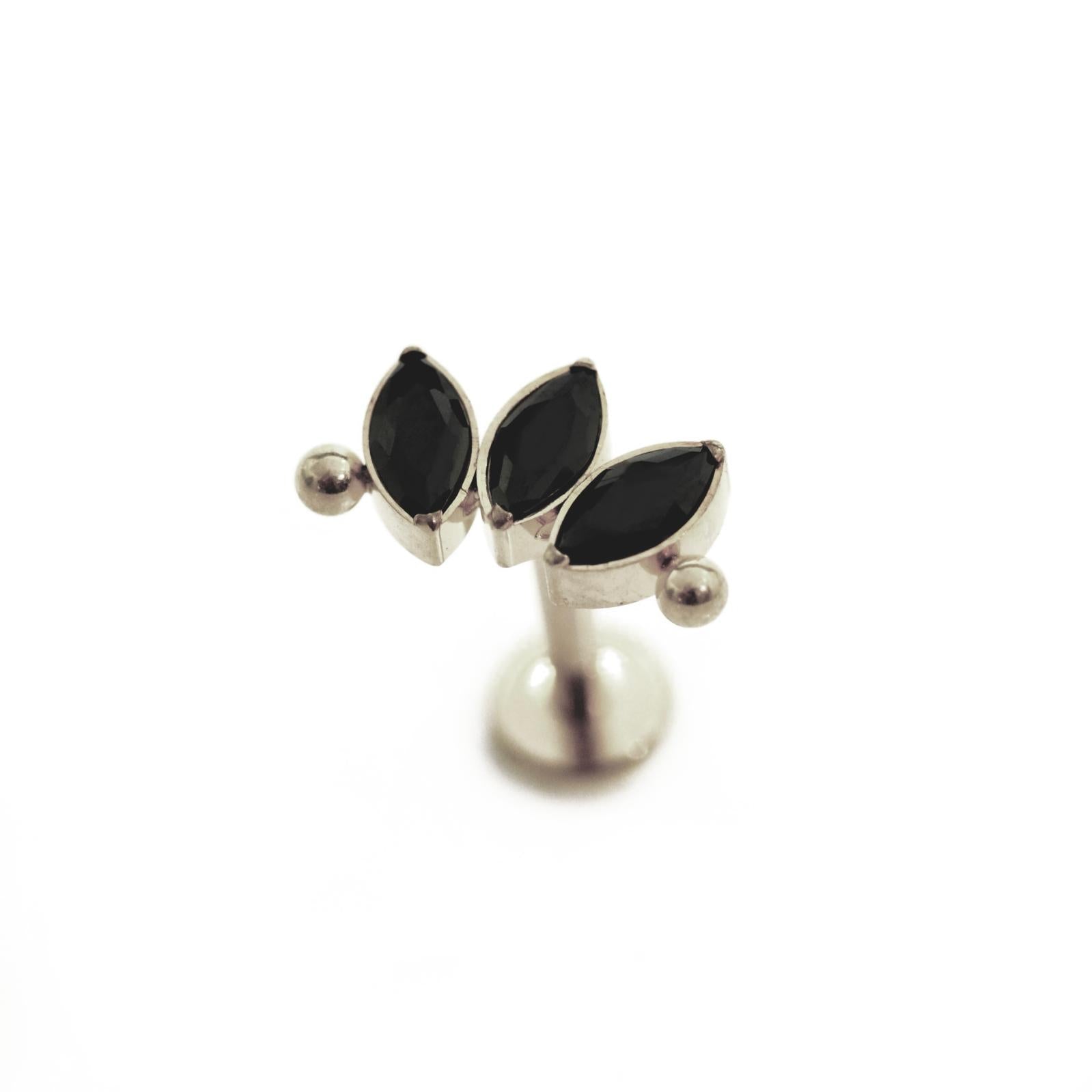 1.2*8  לברט לוטוס שחור בעיטור נקודה מכל צד