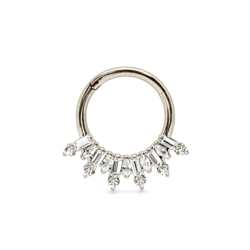 1.2*9 קליקר טיטניום מלבנים ומרקיזות בעיטור זירקונים